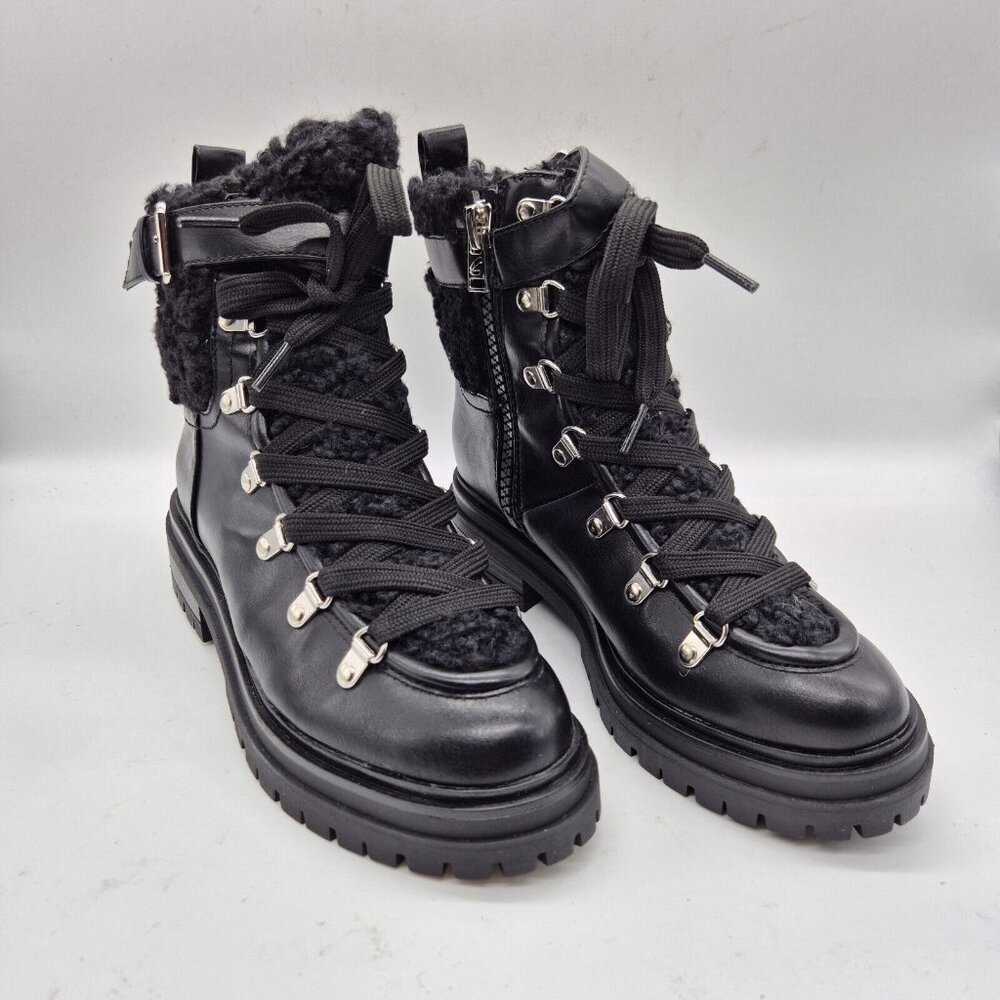 Circus by Sam Edelman Women's Boots Size 7 Gretchen Shearling Hiker Black - Picture 2 of 9